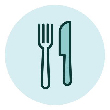 Restoran yemeği, illüstrasyon, beyaz arka planda vektör..