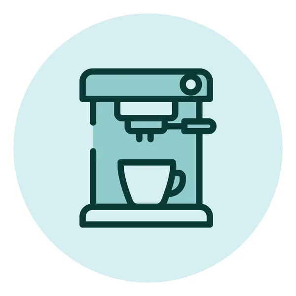 Unterhaltungselektronik Kaffeemaschine Illustration Vektor Auf Weißem Hintergrund — Stockvektor