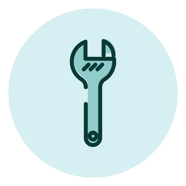 Wrench Tool Illustration Vector White Background — 图库矢量图片