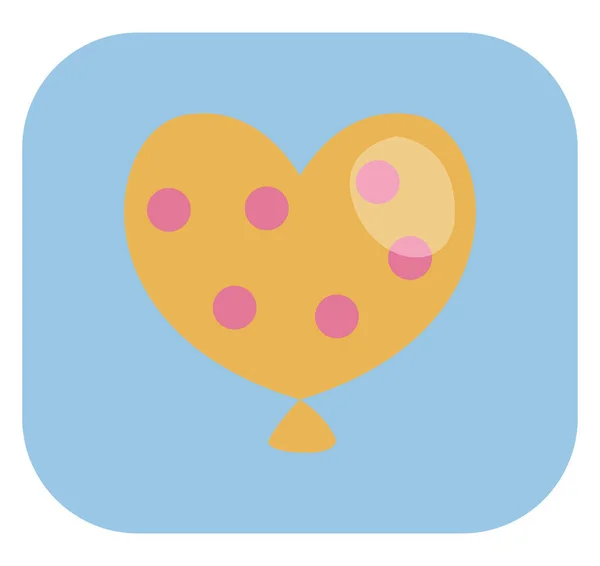 Διεθνές Παιδικό Μπαλόνι Ημέρας Καρδιά Εικονογράφηση Διάνυσμα Λευκό Φόντο — Διανυσματικό Αρχείο