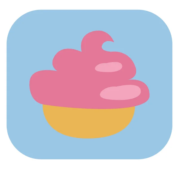 Internationaler Kindertag Rosa Cupcake Illustration Vektor Auf Weißem Hintergrund — Stockvektor