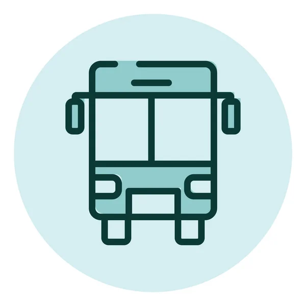 Cestovní Autobus Ilustrace Vektor Bílém Pozadí — Stockový vektor