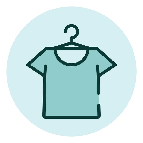 Tienda Ropa Ilustración Vector Sobre Fondo Blanco — Vector de stock