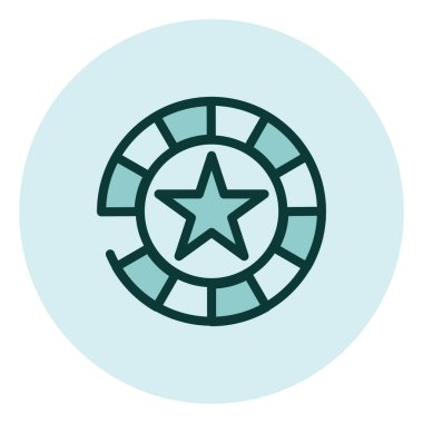 Kumarhane kumarı, illüstrasyon, beyaz arka plandaki vektör.