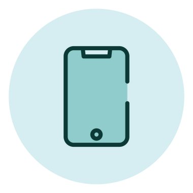 Mobil ofis, illüstrasyon, beyaz arkaplan üzerindeki vektör.