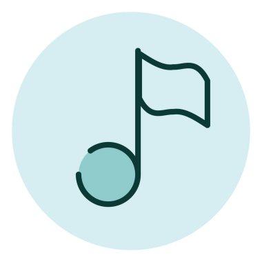 Müzik salonu, illüstrasyon, beyaz arkaplanda vektör.