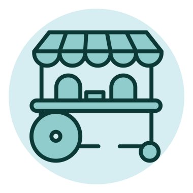 Dondurmacı, illüstrasyon, beyaz arka planda vektör..