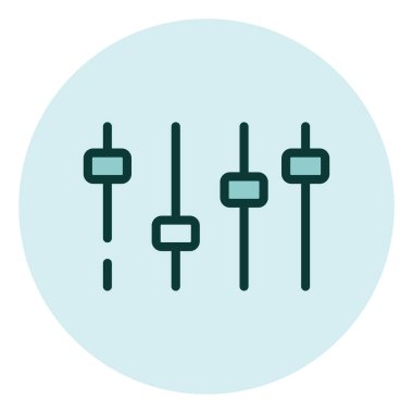 Beyaz arkaplandaki pazarlama ayarları, illüstrasyon, vektör.