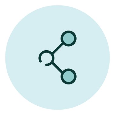 Beyaz arkaplandaki pazarlama paylaşımı, illüstrasyon, vektör.