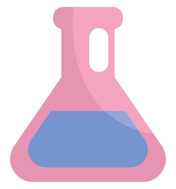 Kimyasal şişe, illüstrasyon, beyaz arka planda vektör..