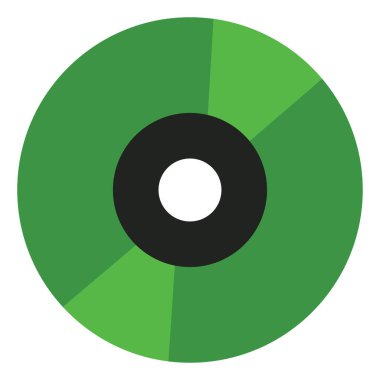 Film CD 'si, illüstrasyon, beyaz arkaplan üzerindeki vektör.