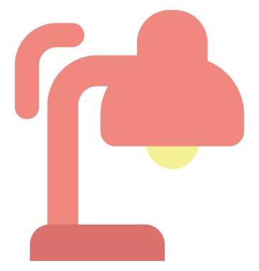 Ofis lambası, illüstrasyon, beyaz arkaplan üzerindeki vektör.