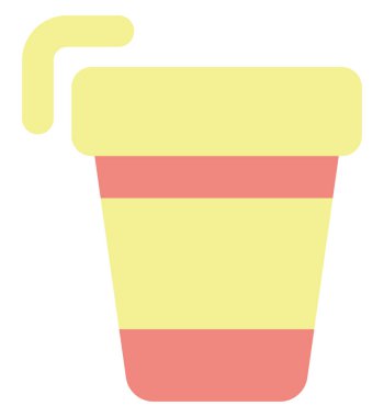 Ofis kahvesi, illüstrasyon, beyaz arka plandaki vektör..