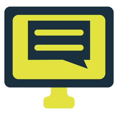 Beyaz arkaplandaki blog iletişimi, illüstrasyon, vektör.