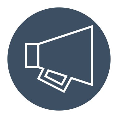 Polis sözcüsü, illüstrasyon, beyaz arkaplandaki vektör.