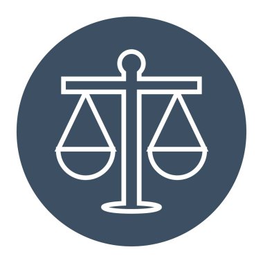 Polis ölçeği, illüstrasyon, beyaz arkaplan üzerindeki vektör.