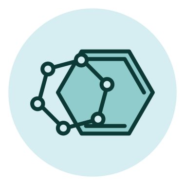 Kimya bilimi, illüstrasyon, beyaz arkaplandaki vektör.