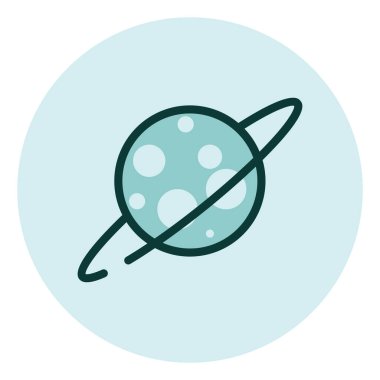 Astronomi bilimi, illüstrasyon, beyaz zemin üzerindeki vektör.