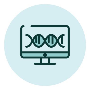 Elektrobiyoloji bilimi, illüstrasyon, beyaz zemin üzerindeki vektör.