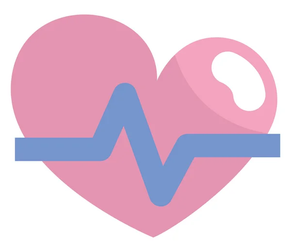 Medizinischer Herzschlag Illustration Vektor Auf Weißem Hintergrund — Stockvektor