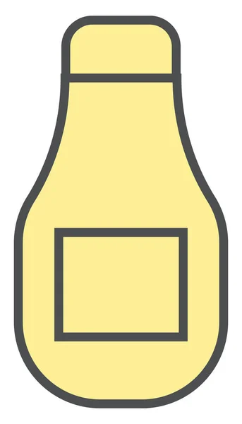 Пляшка Чоловічої Партії Ілюстрація Вектор Білому Тлі — стоковий вектор