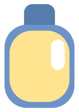 Kişisel bakım şampuanı, illüstrasyon, beyaz arka planda vektör..