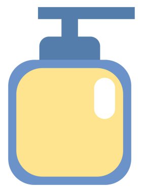 Kişisel bakım sabunu, illüstrasyon, beyaz arkaplandaki vektör.