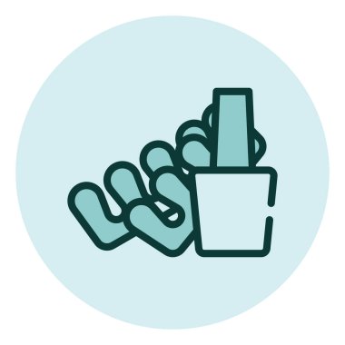 Çivi tasarımı, illüstrasyon, beyaz arkaplan üzerindeki vektör.