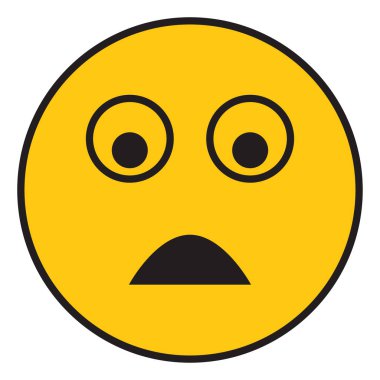 Korkmuş gülücük, çizim, beyaz arkaplandaki vektör.