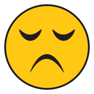 Mad Smiley, illüstrasyon, beyaz arkaplandaki vektör.