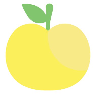 Bahar elması, illüstrasyon, beyaz arkaplandaki vektör.