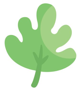 Ağaç yaprağı, illüstrasyon, beyaz arkaplan üzerindeki vektör.