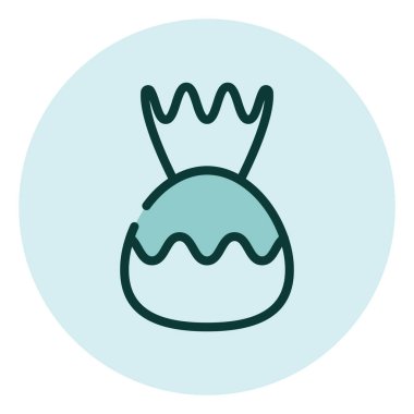 Tatlı şeker, illüstrasyon, beyaz arka planda vektör..