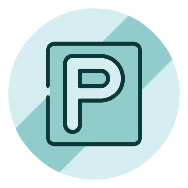 Beyaz arkaplanda park, illüstrasyon ve vektör olmaması uyarısı.