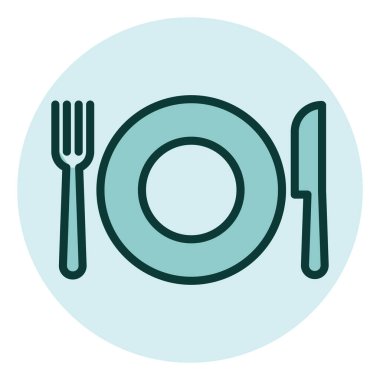 Uyarı işareti restoranı, illüstrasyon, beyaz arkaplan üzerindeki vektör.