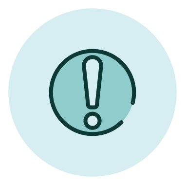 Beyaz arkaplan üzerindeki hata simgesi, illüstrasyon, vektör.