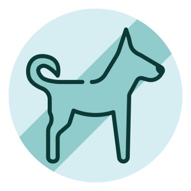 Beyaz arkaplanda hayvan, illüstrasyon, vektör olmaması uyarısı.