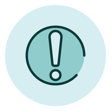 Beyaz arkaplan üzerindeki hata simgesi, illüstrasyon, vektör.