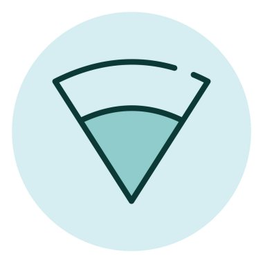 Beyaz arkaplanda kabin simgesi, illüstrasyon, vektör.