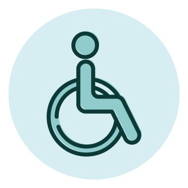 Beyaz arkaplanda uyarı işareti erişilebilirliği, illüstrasyon, vektör.