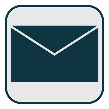 Zarf simgesi, illüstrasyon, beyaz arkaplan üzerindeki vektör.