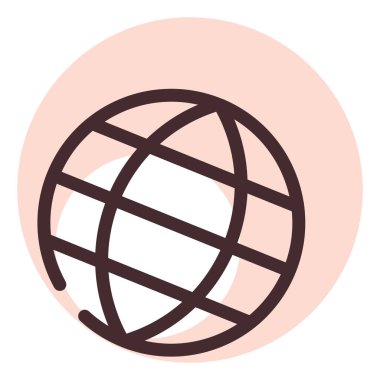 Dil hesabı, illüstrasyon, beyaz arkaplan üzerindeki vektör.