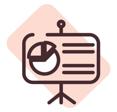 Beyaz arkaplan üzerindeki ilanlar, illüstrasyon, vektör.