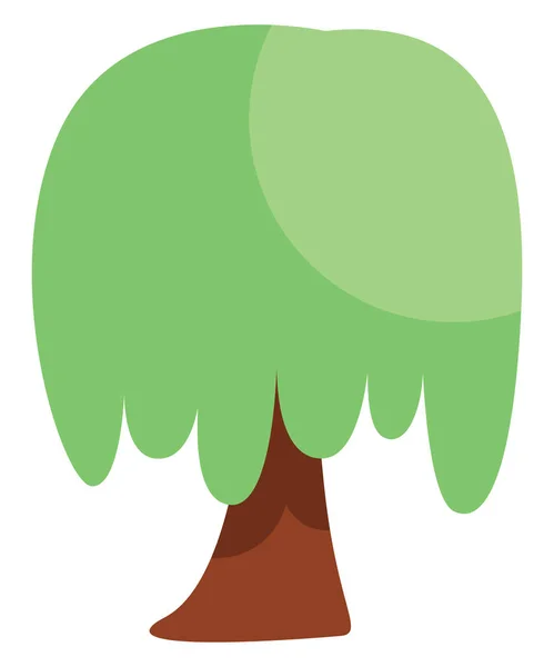Intressant Träd Illustration Vektor Vit Bakgrund — Stock vektor