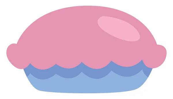 Pinkfarbener Kuchen Illustration Vektor Auf Weißem Hintergrund — Stockvektor
