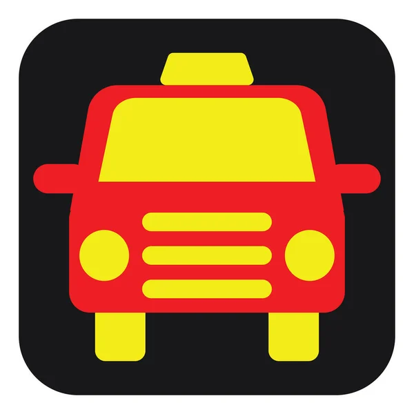 Transport Taxiwagen Illustration Vektor Auf Weißem Hintergrund — Stockvektor
