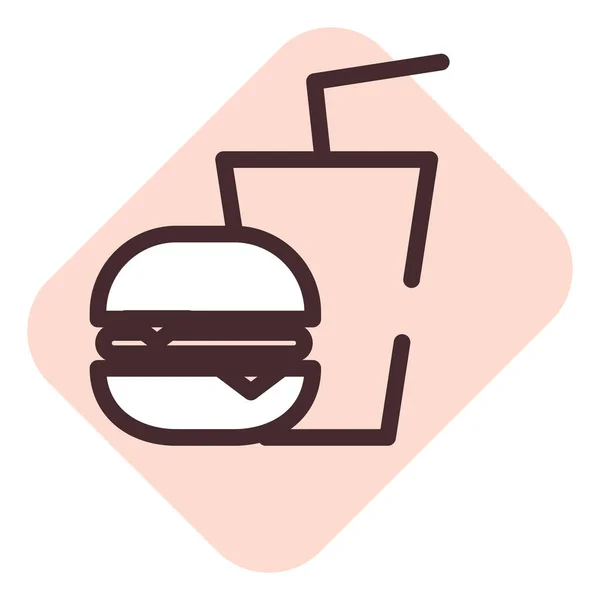 Fast Food Sucht Illustration Vektor Auf Weißem Hintergrund — Stockvektor