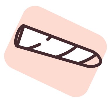 Tütün bağımlılığı, illüstrasyon, beyaz arkaplan üzerindeki vektör.