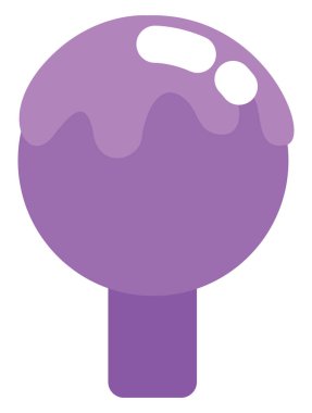 Karlı kış ağacı, beyaz zemin üzerinde illüstrasyon, vektör.