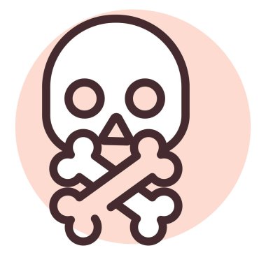 Ölüm bağımlılığı, illüstrasyon, beyaz arkaplandaki vektör.